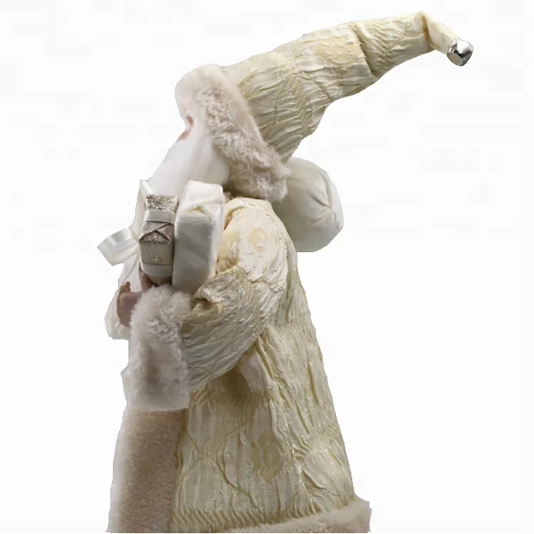 Рождественская игрушка по индивидуальному заказу, тканевая набивная плюшевая Статуэтка Санта-Клауса, Рождественское украшение