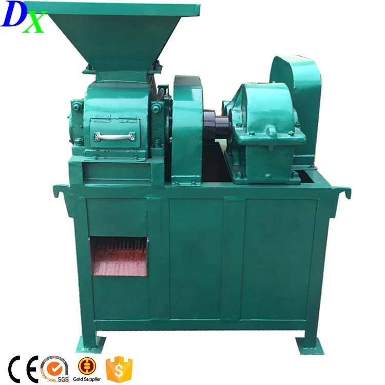 Hot selling in Africa Uganda Double rollers pressure Ball pillow shape charcoal briquetting machine price