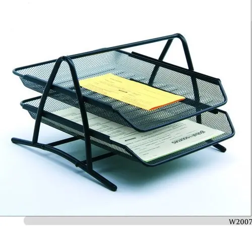 Metal mesh office paper tray