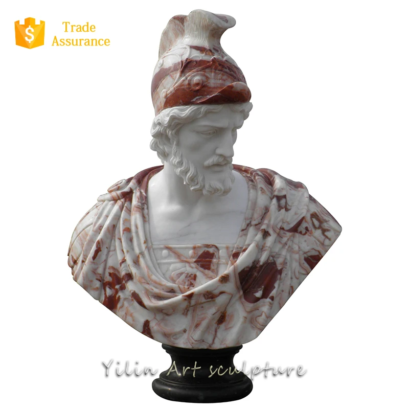Greek Marble Man Head Carving Sculpture YL-T128
