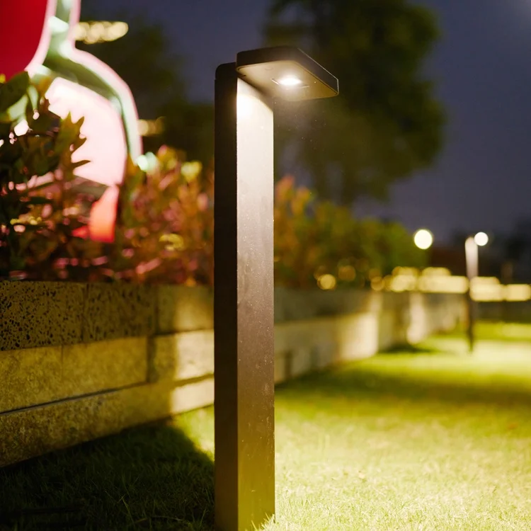 
Villa Landscape Garden IP65 Aluminum Black and Grey COB LED Lawn Light LED Bollard Light 