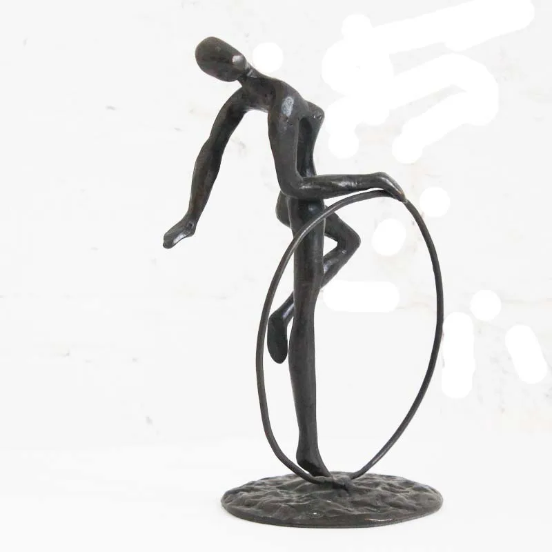 Home decor sports series gift decorative metal welding crafts for wholesale