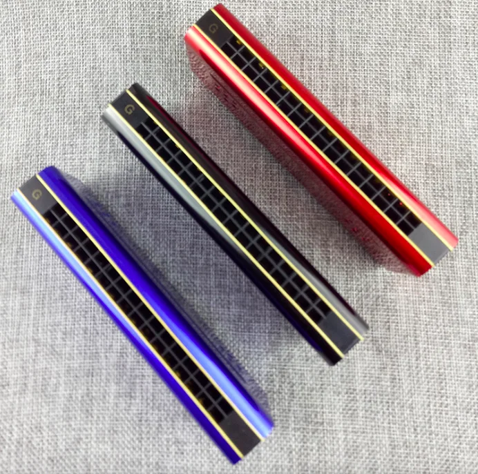 
16 Holes Double Sides C G Chromatic Harmonica 