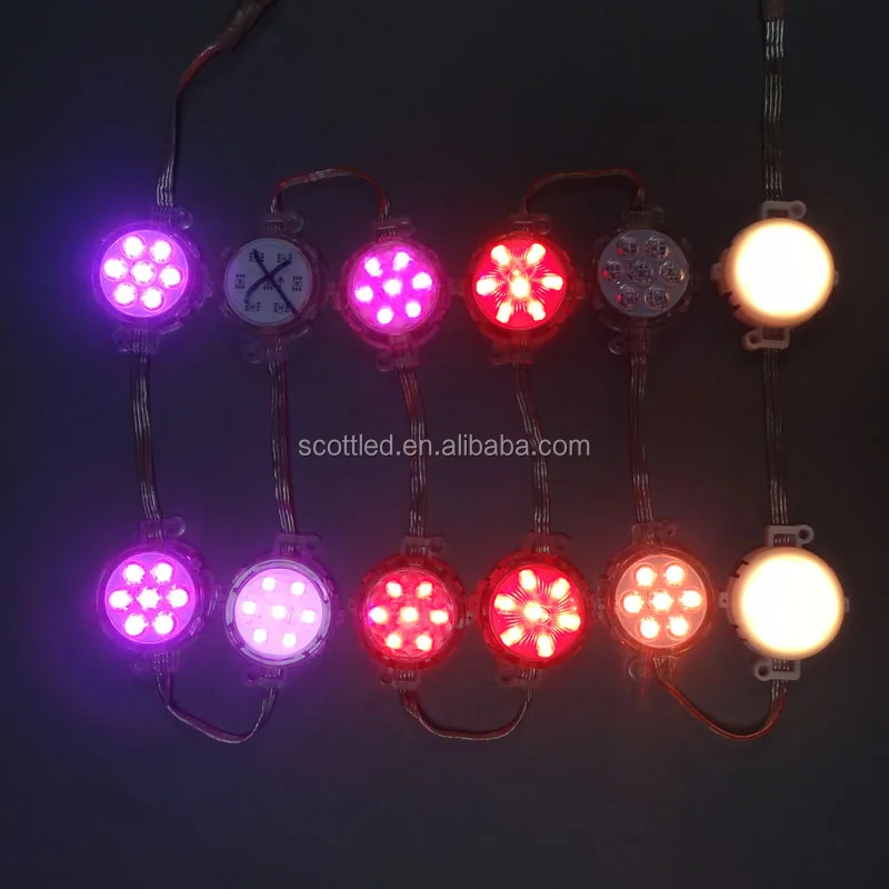 50mm 5050 Rgb 7 Pixel SMD Led Point Light Source outdoor wall pixels led light