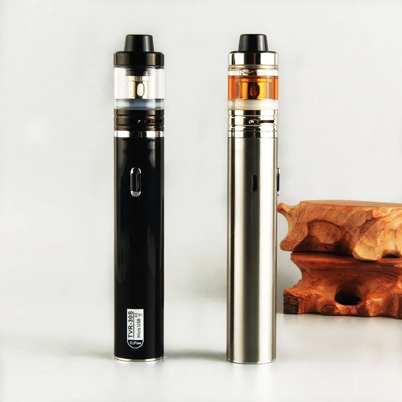 2017 new product tvr 30s portable 30W 2200mAh vape pen kit and power bank electronic cigarette vapor start kit
