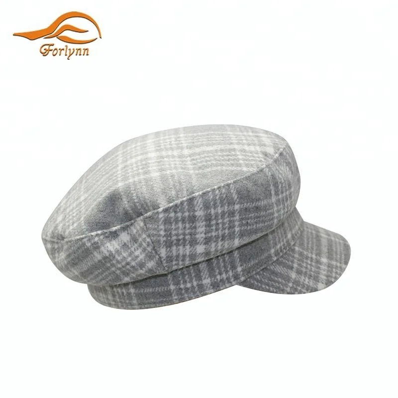 Factory Price Vintage Custom Grey Women Headwear Hat Wholesale Hat