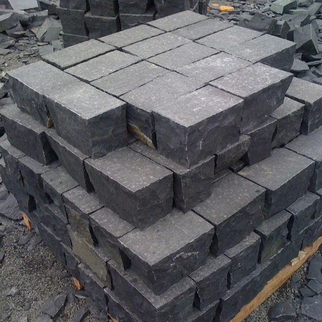 ZP Black basalt black granite pavers black cobble