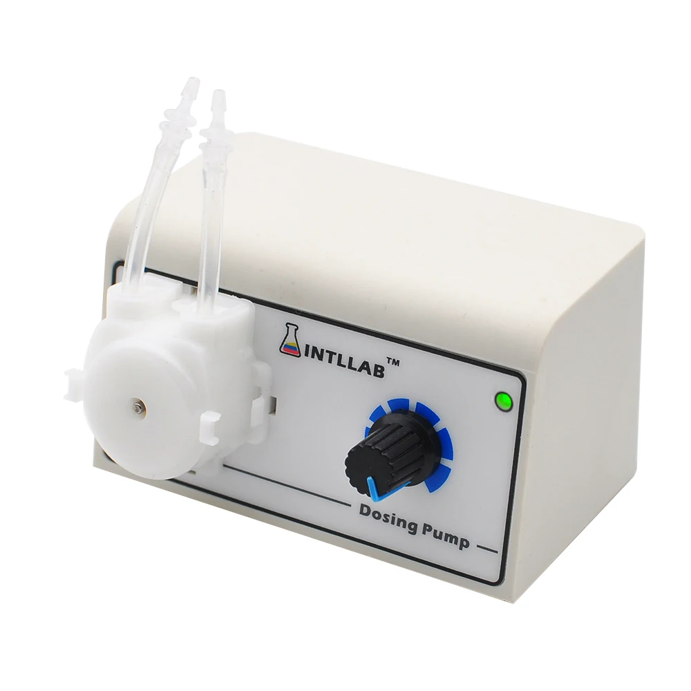 INTLLAB Peristaltic Liquid Pump Dosing Pump for Aquarium Lab Water Analytical