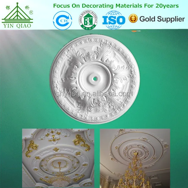 For living room gypsum ceiling rose plaster ceiling medallions