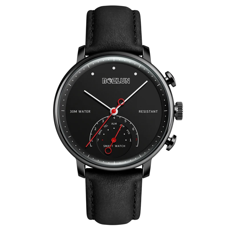 H8 New Arrival  pedometer luxury stainless steel case custom pocket mobile phone hybrid smart watch