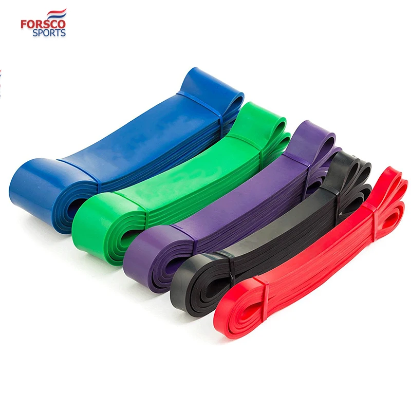 
Customized Logo Elastic Resistance Bands Latex Super Bands 