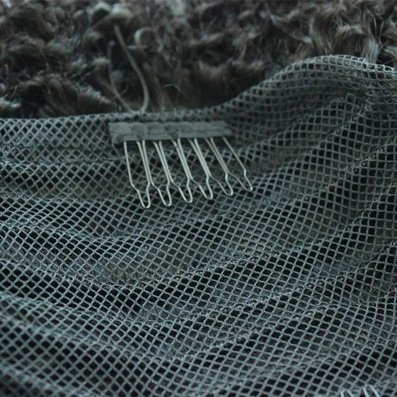 120g Short natural  kinky curly human hair drawstring ponytails Clip ins natural hair puff pony tail