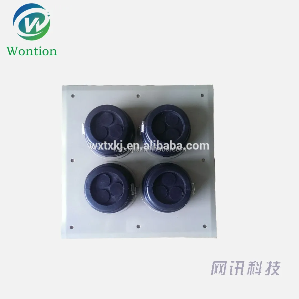 
high quality Aluminum feeder window/best price 4 holes aluminum cable wall entry 