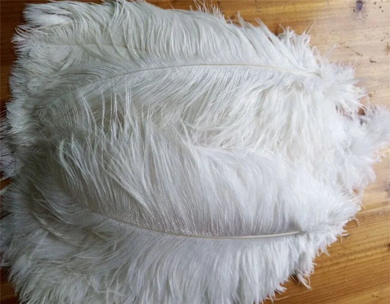 Wholesale price factory Artificial White 15-80cm ostrich feathers For wedding decorations Centerpieces Decoration feather