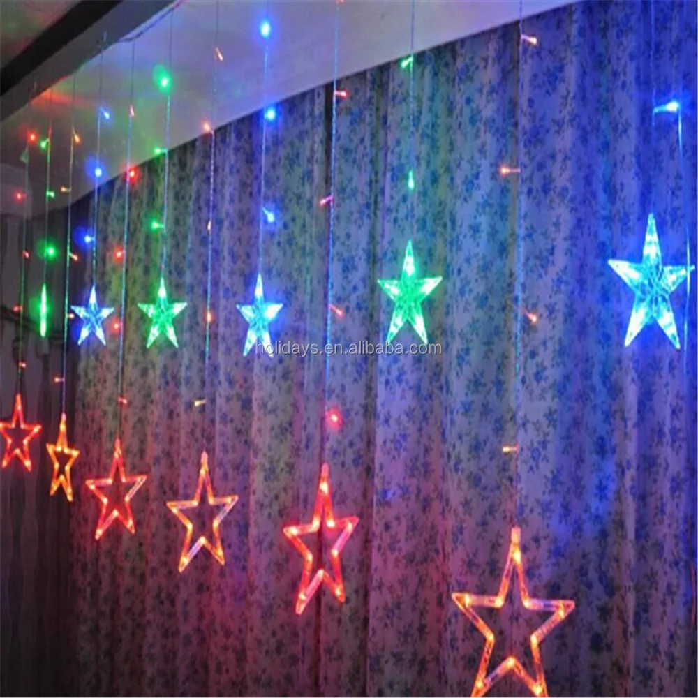 LED Curtain Light String Christmas Light Decoration Star Curtain Light Christmas