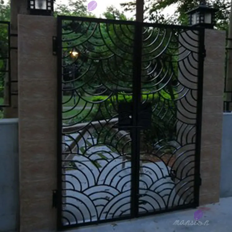 Fancy Design Iron Pipe Simple House Front Gate