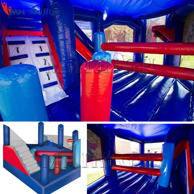 Frozen inflatable bouncer slide combo supplier inflatable castle slide
