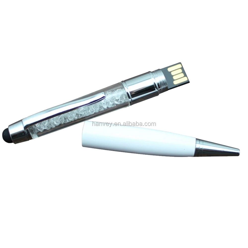  Цена по прейскуранту завода оптовая продажа дешёво акция изготовленный на заказ HV-718A 3in1 16gb U кристалл USB флэш-диск ручка с стилус для сенсорного экрана шариковая usb Стик