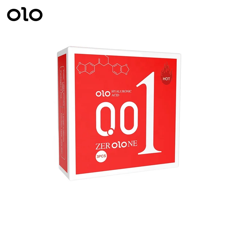 OLO  Plain Condom Super Sensitive Sexy Sex Bulk Condom Sex Women  001 3pcs/box