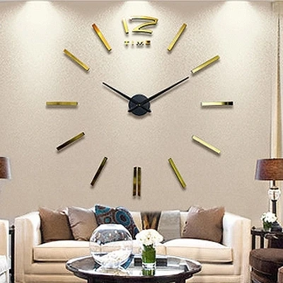 Frameless Non Ticking Large DIY 3D Wall Clocks Mirror Wall Stickers Clock For Living Room Decoration Orologio a muro