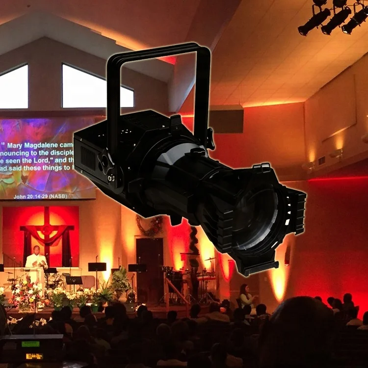 S-9 FCC CE Rohs 180w rgbw 4in1 stage light ellipsoidal profile spot led leko stage lights
