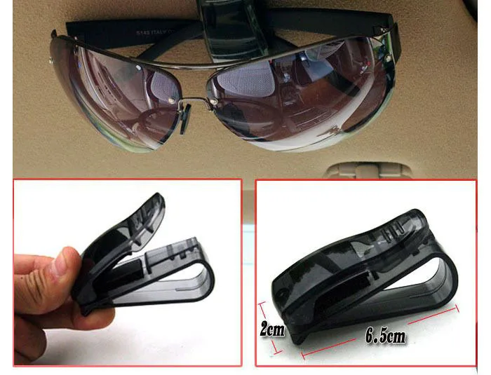 Plastic Auto car vehicle sun visor sunglasses holder portable car Eyeglasses glasses Ticket Holder clip