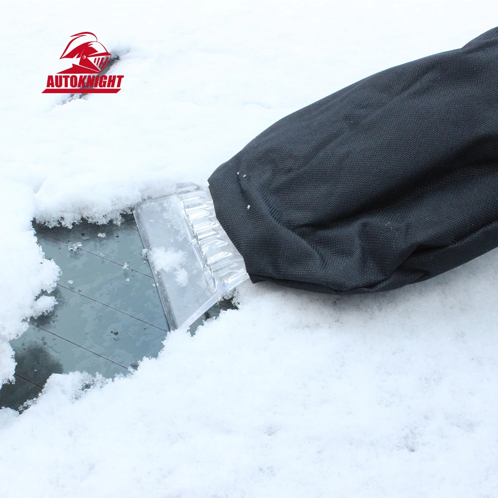 Best car window black ice scraper glove car snow cleaning mitt tools kit