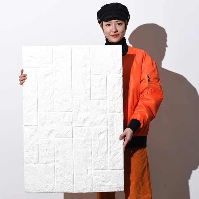 wet foam white brick washable brick effect kitchen contact removable wallpaper