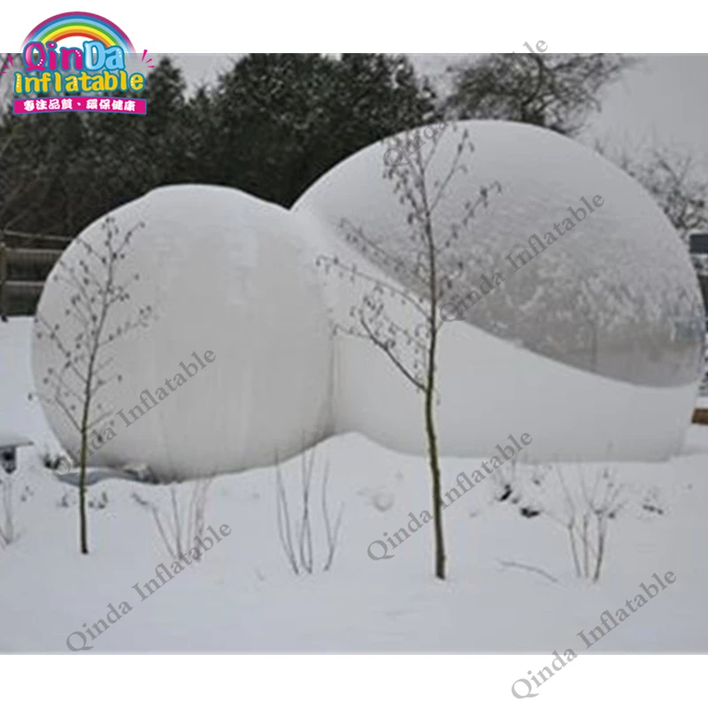 
Popular New Multifunctional Transparent Marquee for Snow Camping Inflatable Snow Dome Tent Clear Inflatable Bubble Tent for Sale 