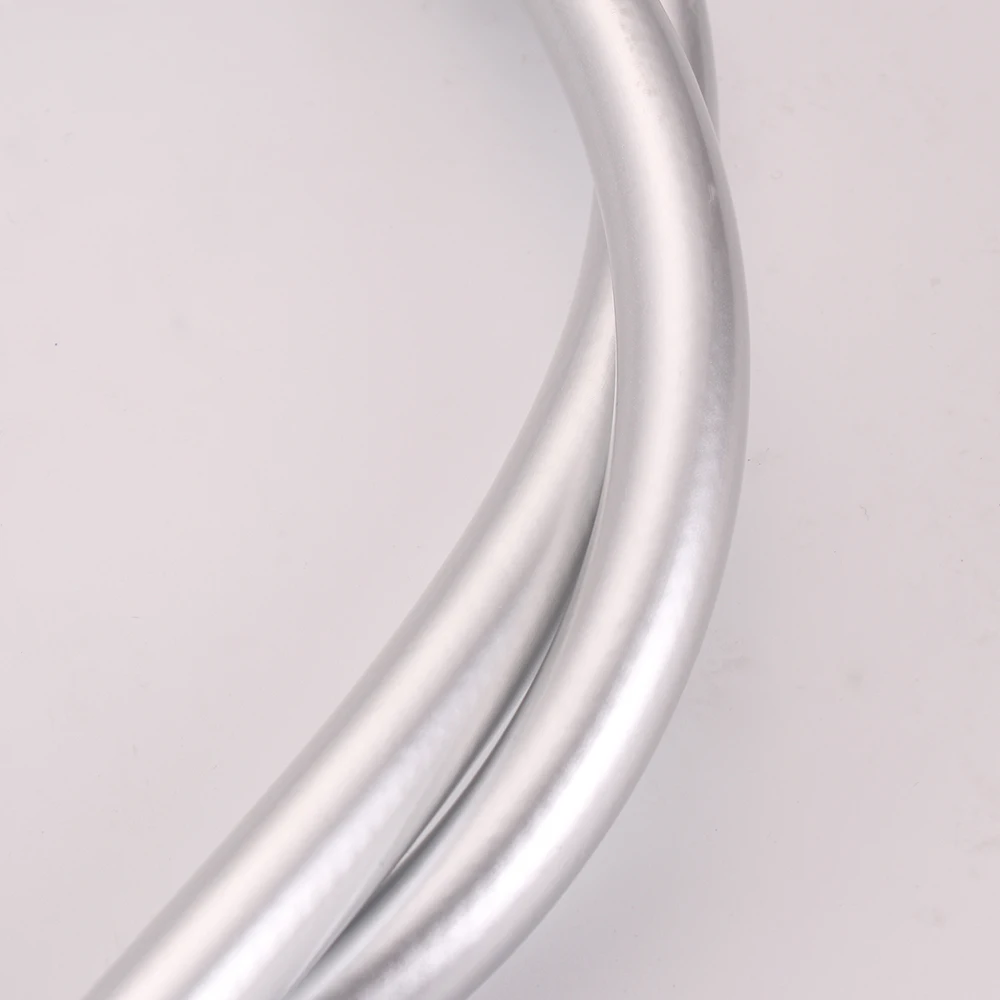 
High Pressure 1.5 meters 2m 3m silver plastic fiber reinforced plumbing flexible PVC shower hose 