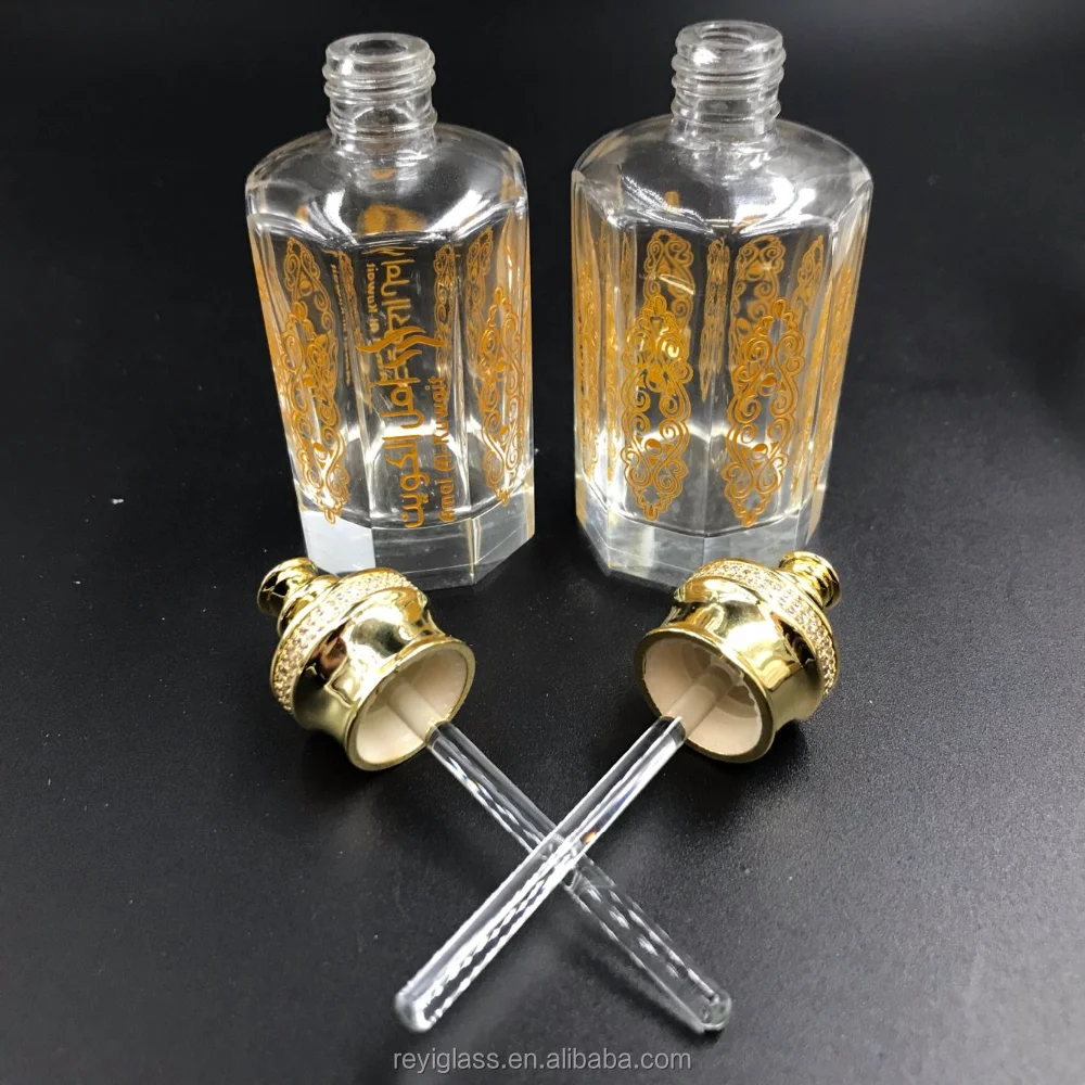 36ML Hot sale Fancy Attar Crystal Bottle with luxury jewelry cap for oud oil and perfume