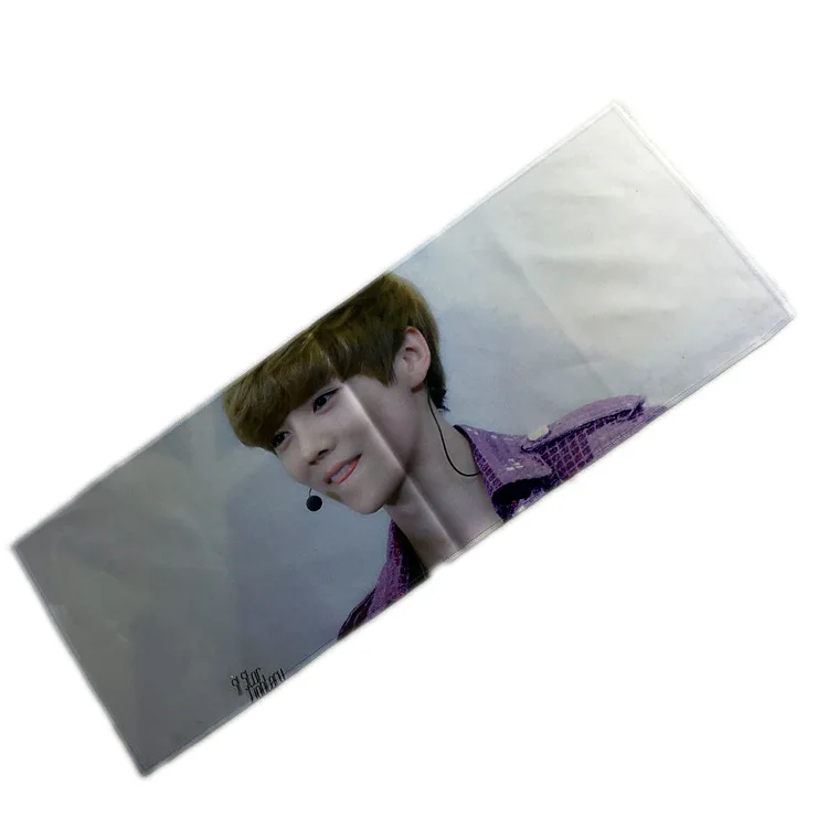 Custom Designs Eco-Friendly Material Printed microfiber kpop slogan towel with logo