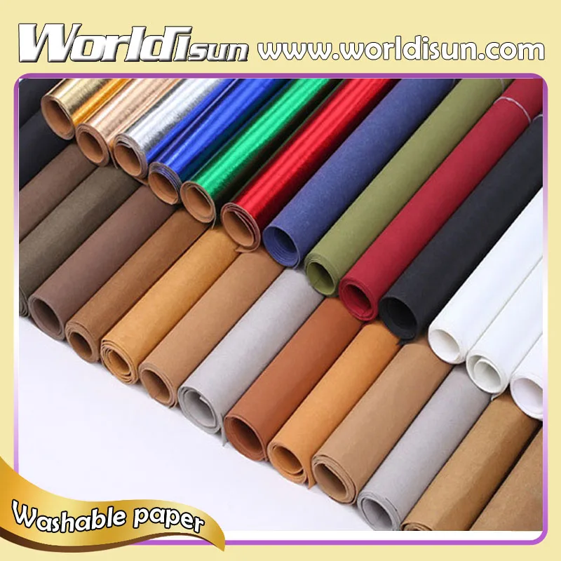 
Environment Friendly Brown Washable Kraft Paper For Making Bag and DIY decorations factory 
