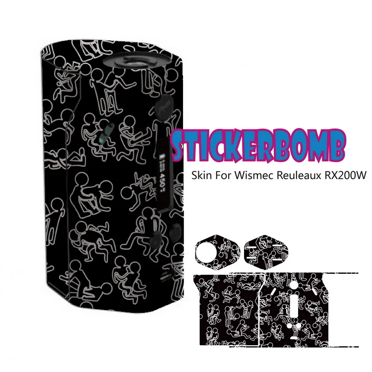 vaporizer skin wraps Skin Decal Wrap for rx 200 battery in stock