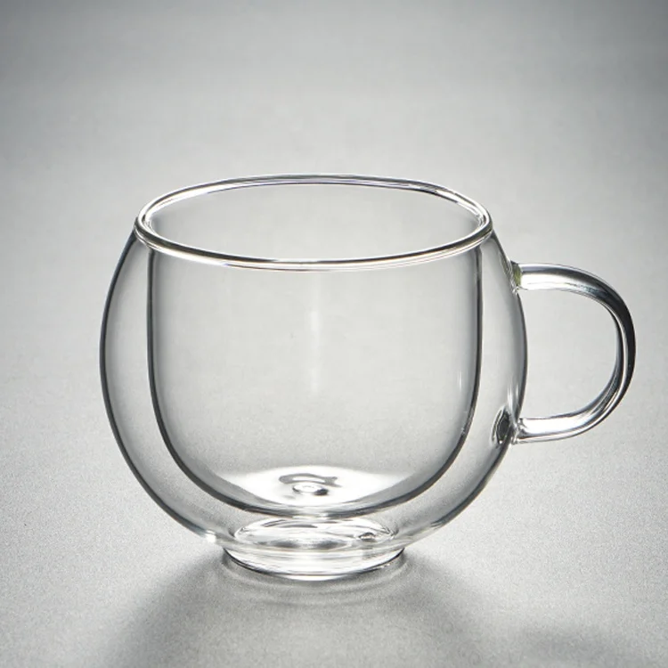 Double Wall Glass Espresso Cups set Insulated Coffee Shot Glasses