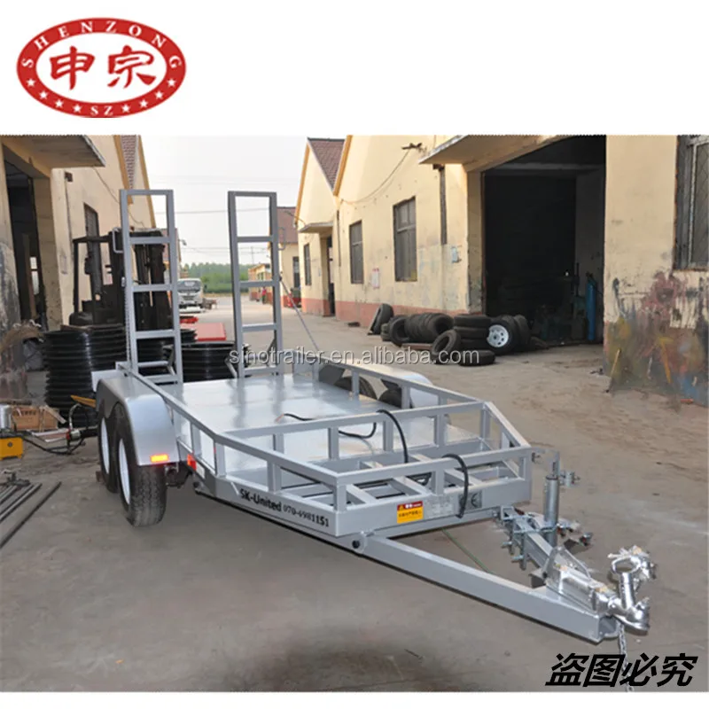 Тяжелый 3,5-тонный тандемный оцинкованный грузовик транспортер экскаватор прицеп