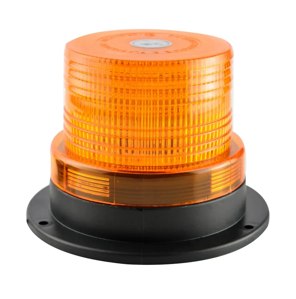Yellow or Amber Revolving LED Emergency Vehicle Magnetic Mount Strobe and Rotating Light Beacon Pattern