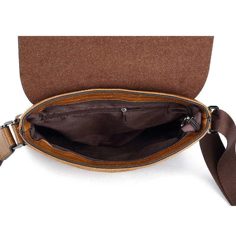 
Wholesale Custom Men Messenger Bags Genuine Leather Crossbody Bags Shoulder Briefcase For male 