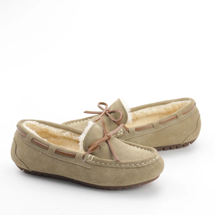 Женские теплые лоферы на плоской подошве; Обувь для вождения; Зимние домашние мокасины из искусственного меха с эффектом памяти