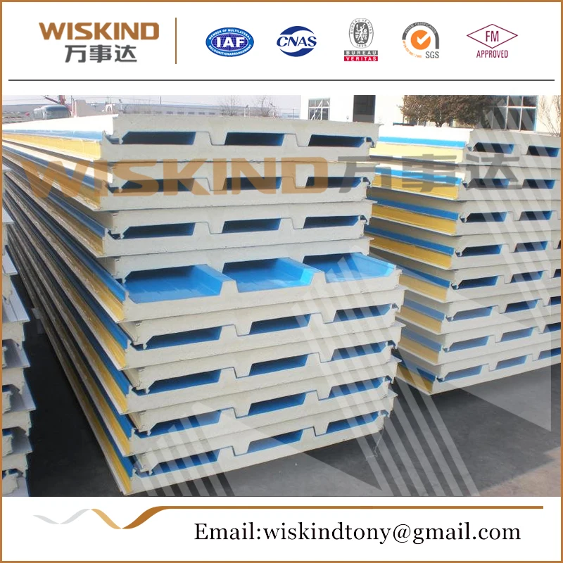 
High quality eps cement sandwich wall panel/polyurethane sandwich panel 