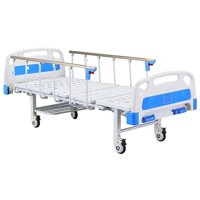 
Плоские больничные кровати, 2 функции, ручная 2 Больничная кровать с матрасом, хорошая цена для больницы  (62065666201)