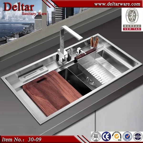 2015 New Square Kitchenware Stainless Steel Kitchen Sink Make By Hand_American Standard Kitchen Sink