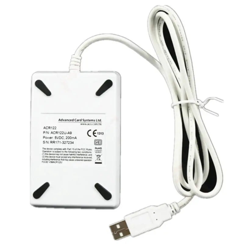 USB NFC 13.56MHz RFID Contactless Smart Card Reader Writer ACR122u