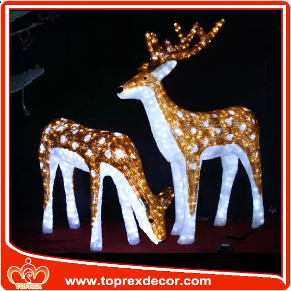 свет Рождества трава головой куклы привел оленей освещения