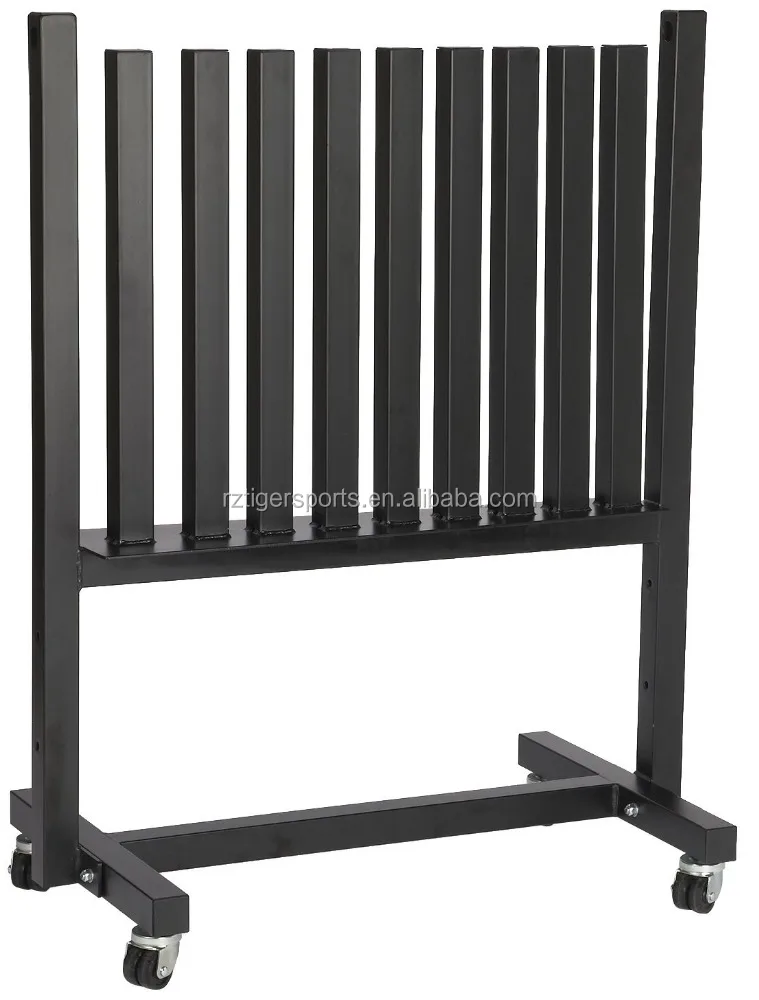 Custom vinyl neoprene dumbbell storage rack for gym or club