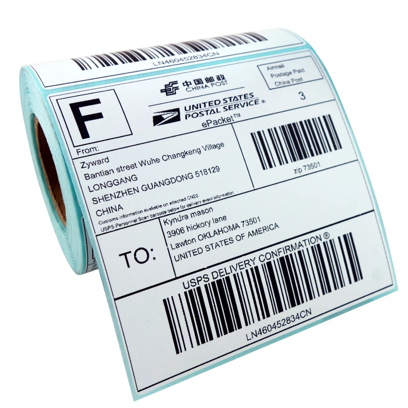 wholesale 4x6inch Label 102mm x 152mm 250pcs Direct Thermal Shipping Labels for GK420D