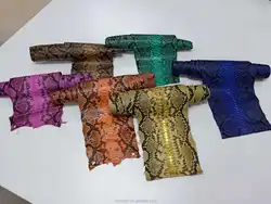 Luxury real exotic custom genuine python skin mens leather bomber jacket