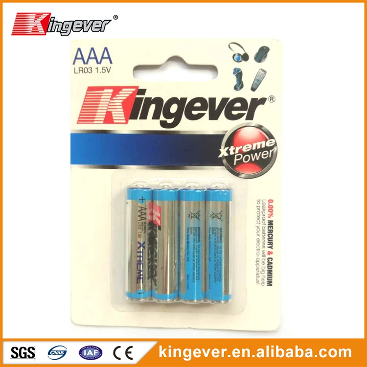 Heavy duty aaa 1.5 v alkaline battery