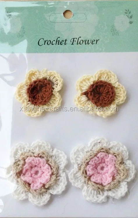 DIY Fabric Crafts Handmade Crochet Flowers for Decoration