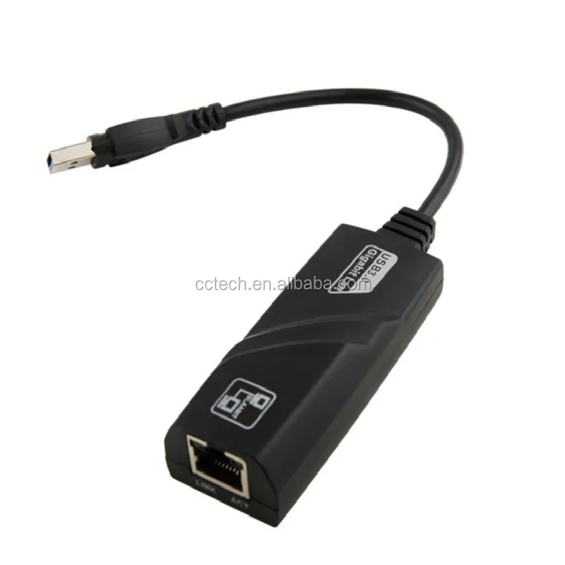 USB 3.0 to 10/100/1000Mbps Gigabit Ethernet RJ45 External Network Card LAN Adapter